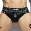 Jock Strap ES Collection Shiny Rib UN425 -Sous-vêtement Soldes jockstrap esco un425 noir m