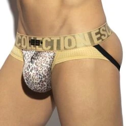 Jock Strap ES Collection Leopard Wild UN466 -Sous-vêtement Soldes jockstrap esco un466 or 4