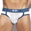 Jock Strap ES Collection Open Mesh UN376 -Sous-vêtement Soldes jockstrap escollection un376 blanc m