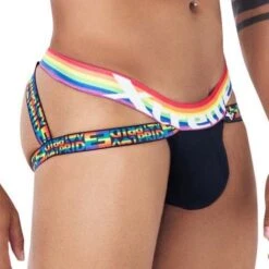 Jock Strap Xtremen Pride 91105 -Sous-vêtement Soldes jockstrap xtremen 91105 noir 4