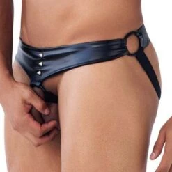 Jock Strap Xtremen Protuder 91107 -Sous-vêtement Soldes jockstrap xtremen 91107 noir 4