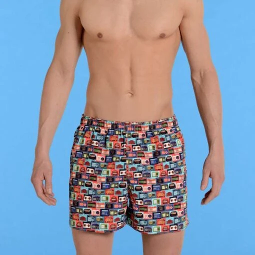 Maillot De Bain HOM Radio 4 Maillot De Bain HOM Radio -Sous-vêtement Soldes maillotdebainhomme hom 10139300 multicolore m