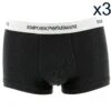Pack 3 Shortys Emporio Armani 111357 C717 -Sous-vêtement Soldes packs emporioarmani 111357c717 noir 1