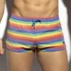Short De Bain ES Collection Rainbow Multi Stripes 2304 2 Short De Bain ES Collection Rainbow Multi Stripes 2304 -Sous-vêtement Soldes shortbain esco 2304 multi m
