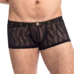 Shorty L Homme Invisible Flamme Noire MY14FLA -Sous-vêtement Soldes shorty hi my14fla noir 4