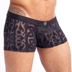 Shorty L Homme Invisible Devore Tattoo MY39DEV -Sous-vêtement Soldes shorty hi my39dev noir 4