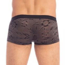Shorty L Homme Invisible Fleur Noire MY39FLN -Sous-vêtement Soldes shorty hi my39fln noir 3