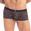 Shorty L Homme Invisible Fleur Noire MY39FLN -Sous-vêtement Soldes shorty hi my39fln noir m