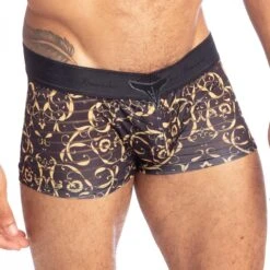 Shorty L Homme Invisible Oppulence DOro UW05ORO -Sous-vêtement Soldes shorty hi uw05oro noir 4