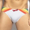 Slip De Bain ES Collection Rainbow 2101 -Sous-vêtement Soldes slipbain 2101 esco blanc m