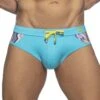 Slip De Bain Addicted Morocco Panel ADS317 -Sous-vêtement Soldes slipbain ad ads317 turquoise m