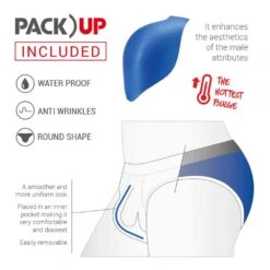 Slip De Bain Addicted Double Click Waves ADS271 -Sous-vêtement Soldes slipbain addicted ADS271 bleu 5