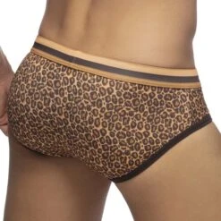 Slip De Bain Addicted Leopard Stripes ADS267 -Sous-vêtement Soldes slipbain addicted ads267 marron 3