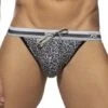 Slip De Bain Addicted Leopard Stripes ADS268 -Sous-vêtement Soldes slipbain addicted ads268 gris m