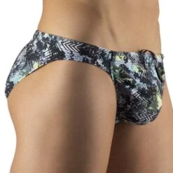 Slip De Bain FEEL ErgoWear Zigzag EW1056 -Sous-vêtement Soldes slipbain ergo ew1056 blanc 4