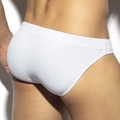 Slip De Bain ES Collection Pique 2106 -Sous-vêtement Soldes slipbain esco 2106 blanc 3