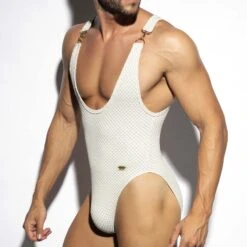 Maillot De Bain ES Collection Luxury 2228 -Sous-vêtement Soldes slipbain esco 2228 blanc 4