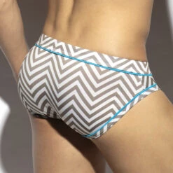 Slip De Bain ES Collection Zig Zag 2312 -Sous-vêtement Soldes slipbain esco 2312 bleuciel 3