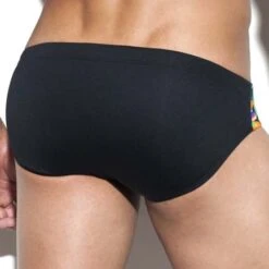 Slip De Bain ES Collection Oscar 1819 -Sous-vêtement Soldes slipbain escollection 1819 noir 3