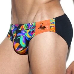 Slip De Bain ES Collection Oscar 1819 -Sous-vêtement Soldes slipbain escollection 1819 noir 4