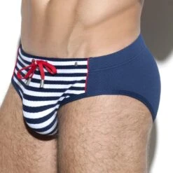 Slip De Bain ES Collection Sailor 1920 -Sous-vêtement Soldes slipbain escollection 1920 bleu 4