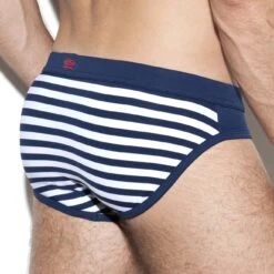 Slip De Bain ES Collection Flowery Sailor 1923 9 Slip De Bain ES Collection Flowery Sailor 1923 -Sous-vêtement Soldes slipbain escollection 1923 bleu 3