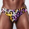 Slip De Bain Garçon Wild Cat -Sous-vêtement Soldes slipbain garcon swwil leopard m