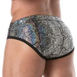 Slip De Bain Splendid TOF PARIS TOF264A -Sous-vêtement Soldes slipbain tof TOF264A argent 3