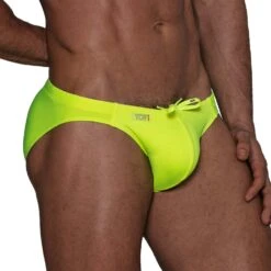 Slip De Bain Neon TOF PARIS TOF269JF -Sous-vêtement Soldes slipbain tof TOF269JF jaune 4