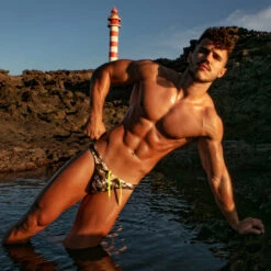 Slip De Bain Iconic Swim TOF PARIS TOF205K 12 Slip De Bain Iconic Swim TOF PARIS TOF205K -Sous-vêtement Soldes slipbain tof tof205k camo a