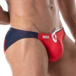 Slip De Bain Holidays Swim TOF PARIS TOF249R -Sous-vêtement Soldes slipbain tof tof249r rouge 4