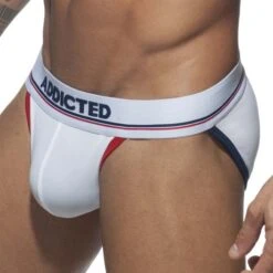 Tanga Addicted Sport 09 AD709 -Sous-vêtement Soldes tanga addicted ad709 blanc 4